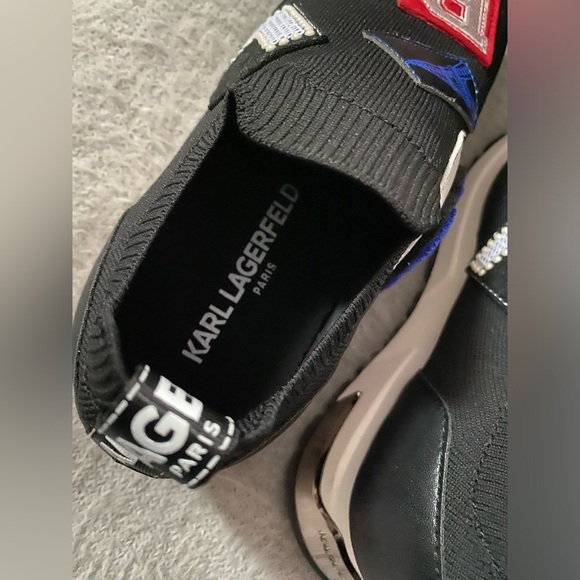 KARL LAGERFELD PARIS Women's Meadow Graphic Slip-On Sneakers - Picture 7 of 13